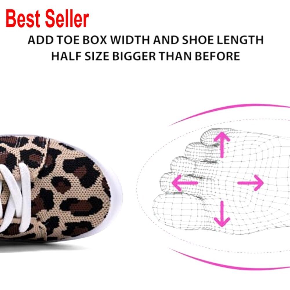 Women's Arch Support Mesh Sneakers, Pull-On Loafers, Lightweight Walking Shoes - Picture 3 of 7